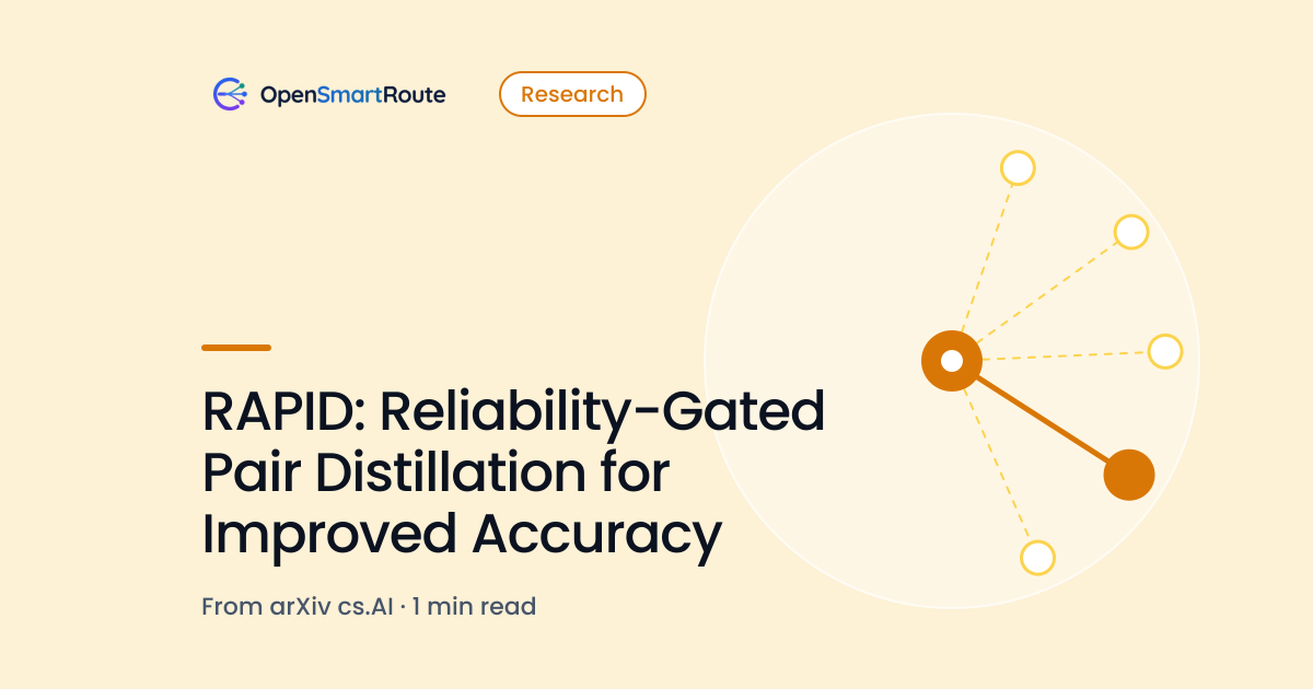 RAPID: Reliability-Gated Pair Distillation for Improved Accuracy