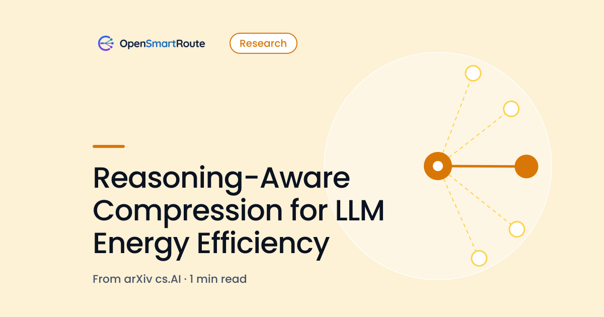 Reasoning-Aware Compression for LLM Energy Efficiency
