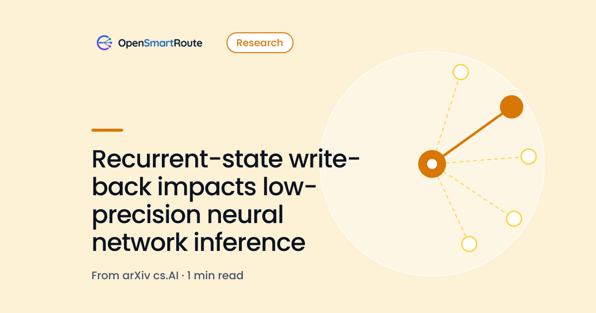 Recurrent-state write-back impacts low-precision neural network inference