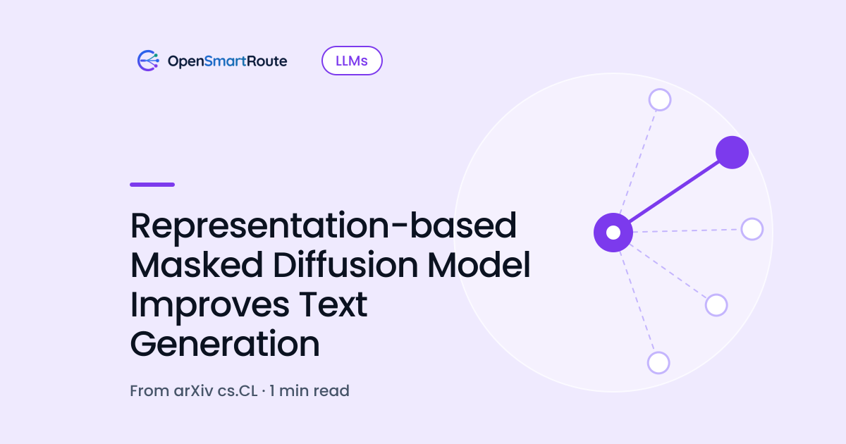 Representation-based Masked Diffusion Model Improves Text Generation