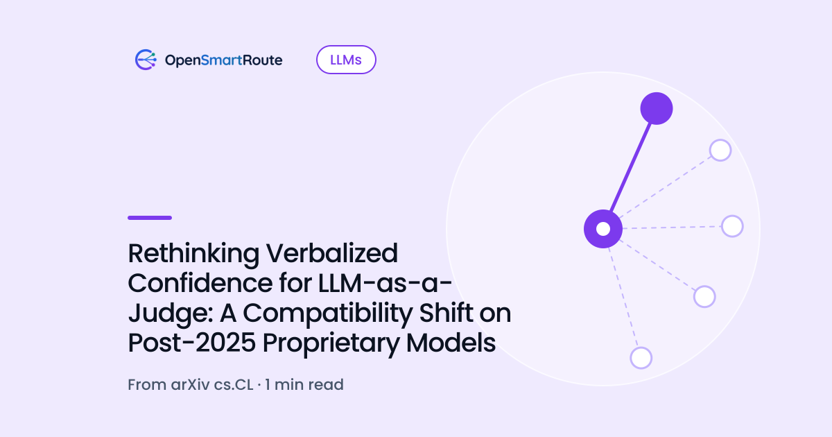 Rethinking Verbalized Confidence for LLM-as-a-Judge: A Compatibility Shift on Post-2025 Proprietary Models