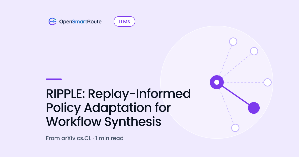 RIPPLE: Replay-Informed Policy Adaptation for Workflow Synthesis