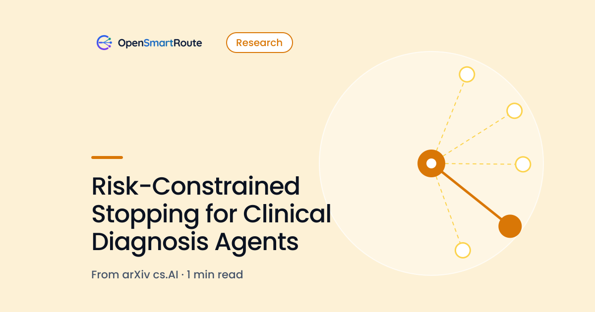 Risk-Constrained Stopping for Clinical Diagnosis Agents