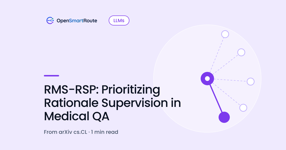 RMS-RSP: Prioritizing Rationale Supervision in Medical QA