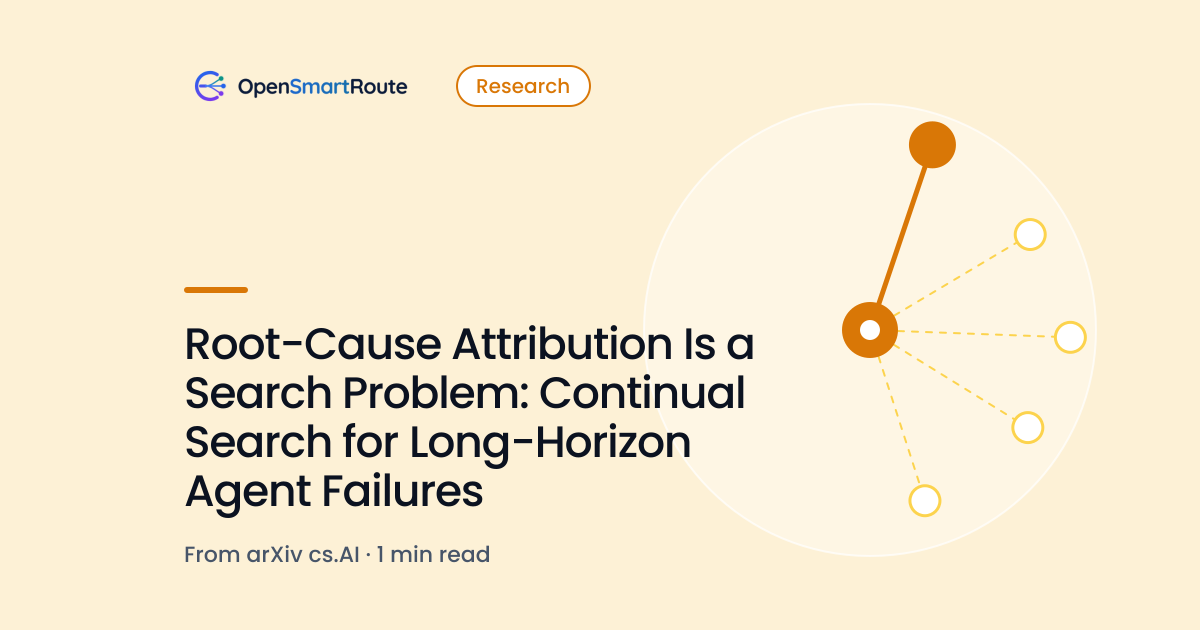 Root-Cause Attribution Is a Search Problem: Continual Search for Long-Horizon Agent Failures