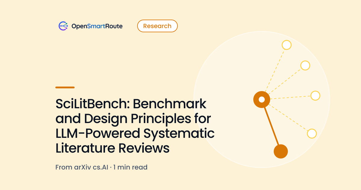 SciLitBench: Benchmark and Design Principles for LLM-Powered Systematic Literature Reviews