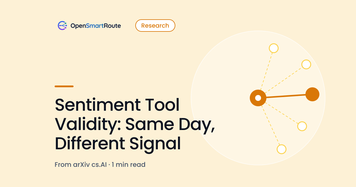 Sentiment Tool Validity: Same Day, Different Signal
