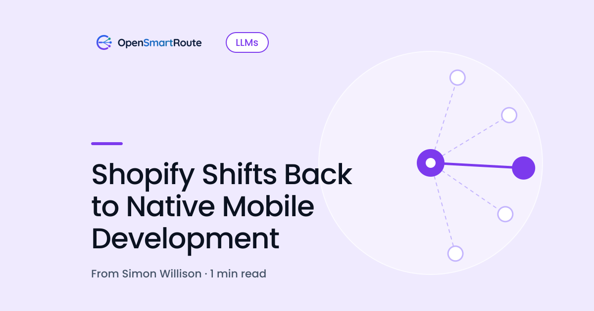 Shopify Shifts Back to Native Mobile Development