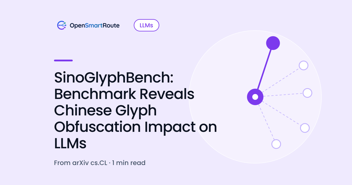 SinoGlyphBench: Benchmark Reveals Chinese Glyph Obfuscation Impact on LLMs