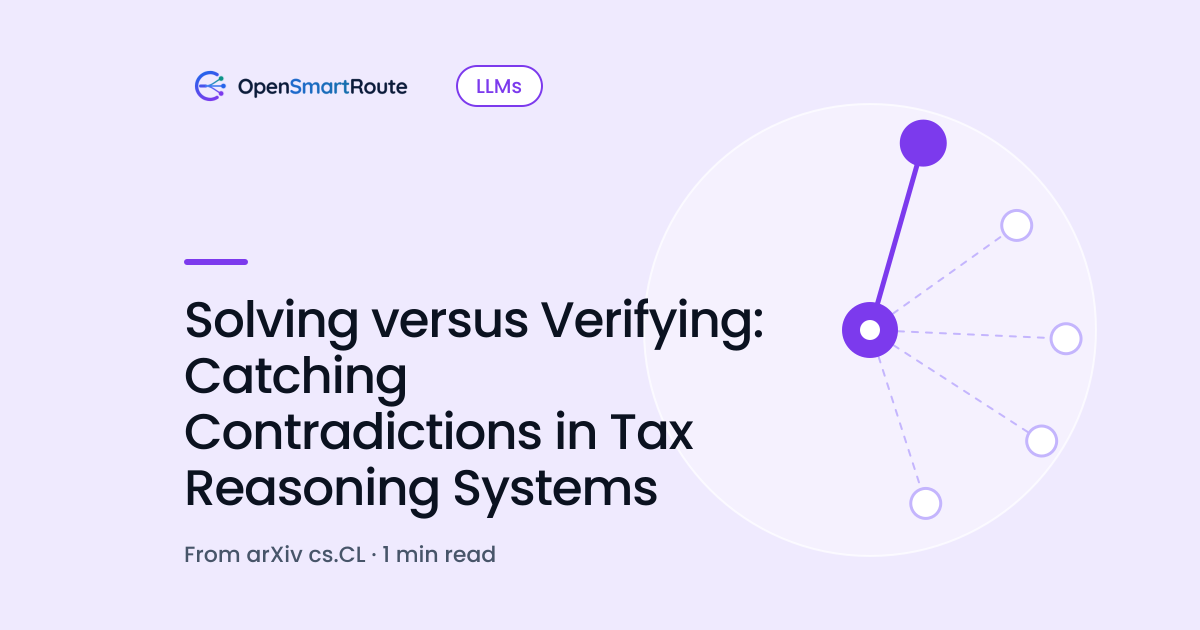 Solving versus Verifying: Catching Contradictions in Tax Reasoning Systems