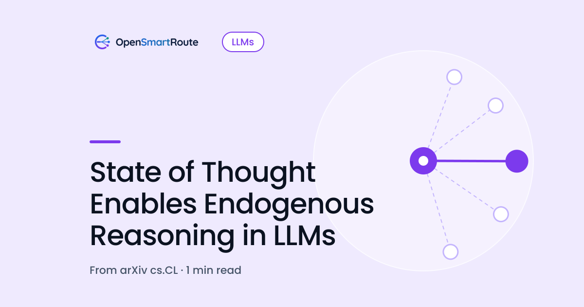 State of Thought Enables Endogenous Reasoning in LLMs