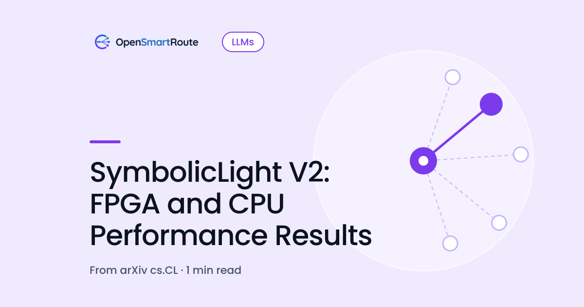 SymbolicLight V2: FPGA and CPU Performance Results