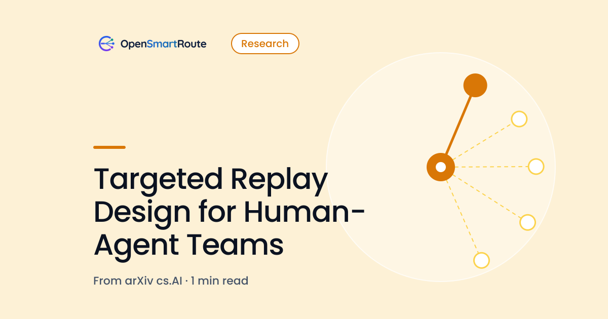 Targeted Replay Design for Human-Agent Teams
