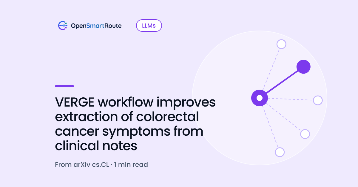 VERGE workflow improves extraction of colorectal cancer symptoms from clinical notes
