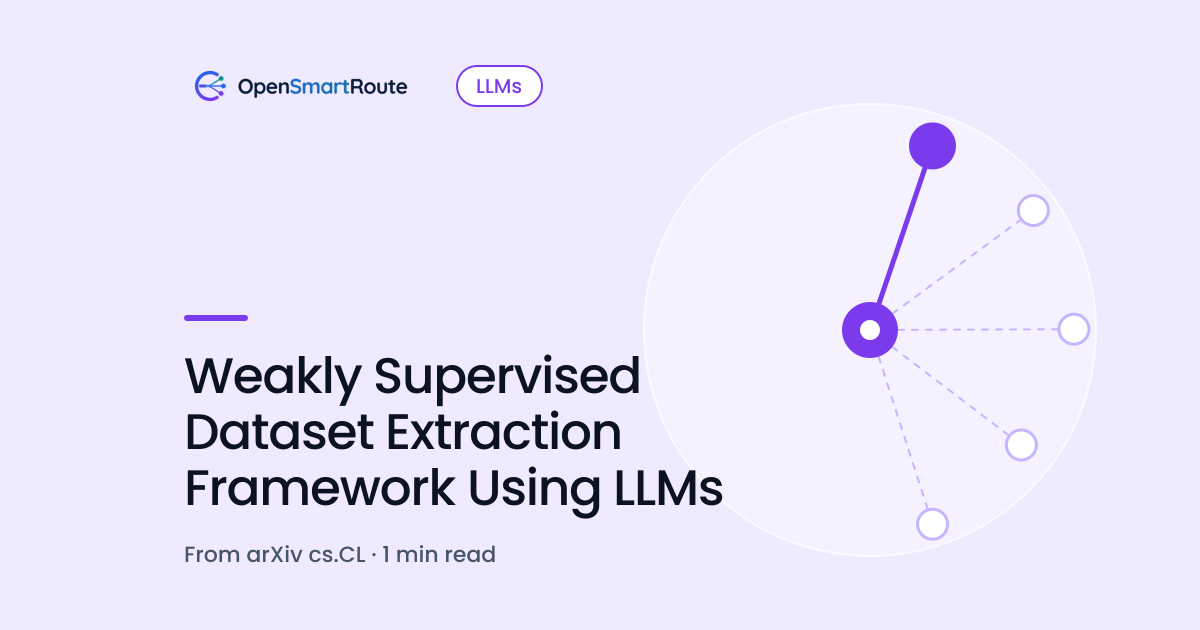 Weakly Supervised Dataset Extraction Framework Using LLMs