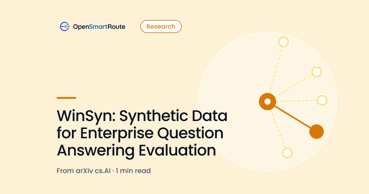 WinSyn: Synthetic Data for Enterprise Question Answering Evaluation